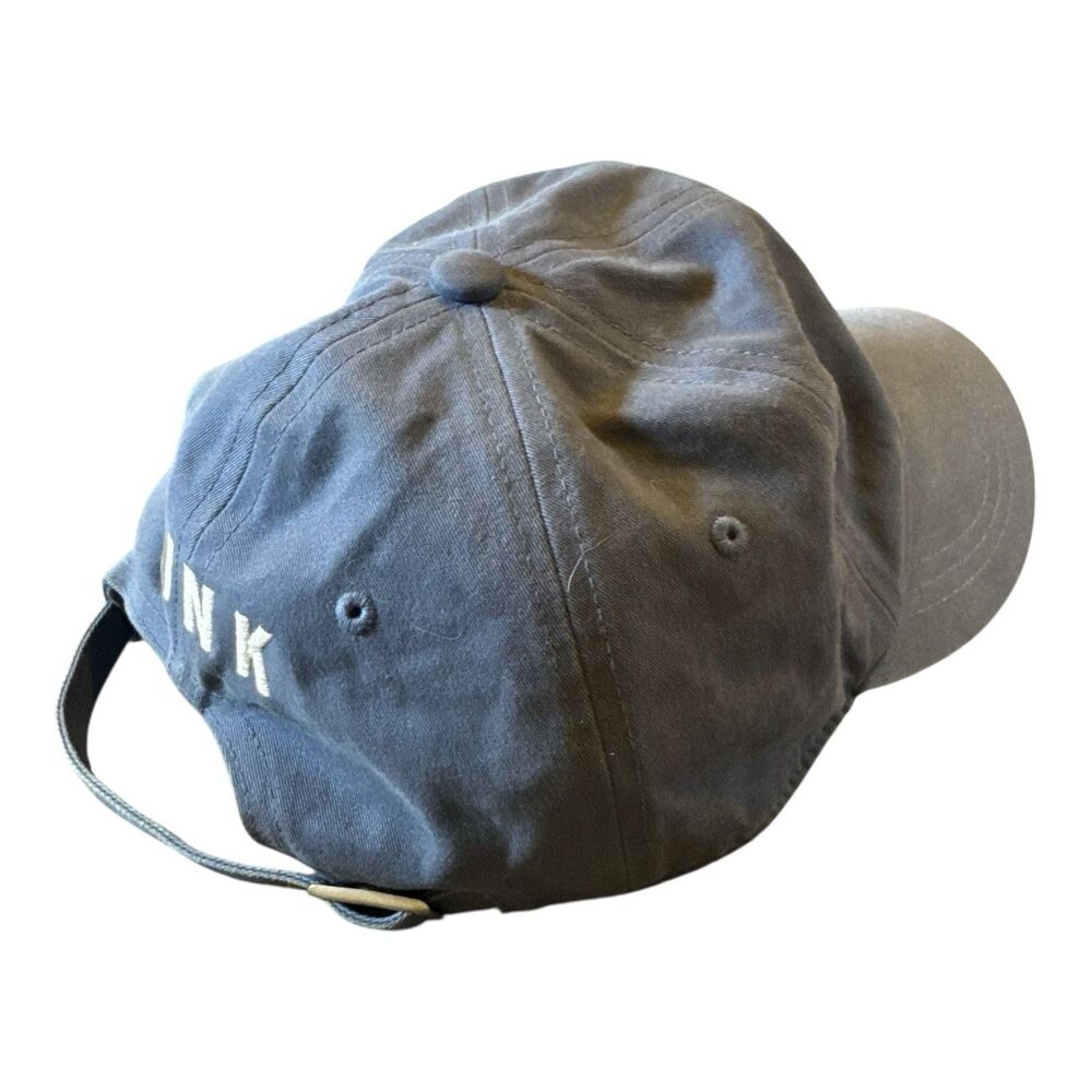 PINK Cap Dad Hat Women OSFM Blue Chill Vibes Embroidered Logo Strapback - Picture 6 of 11